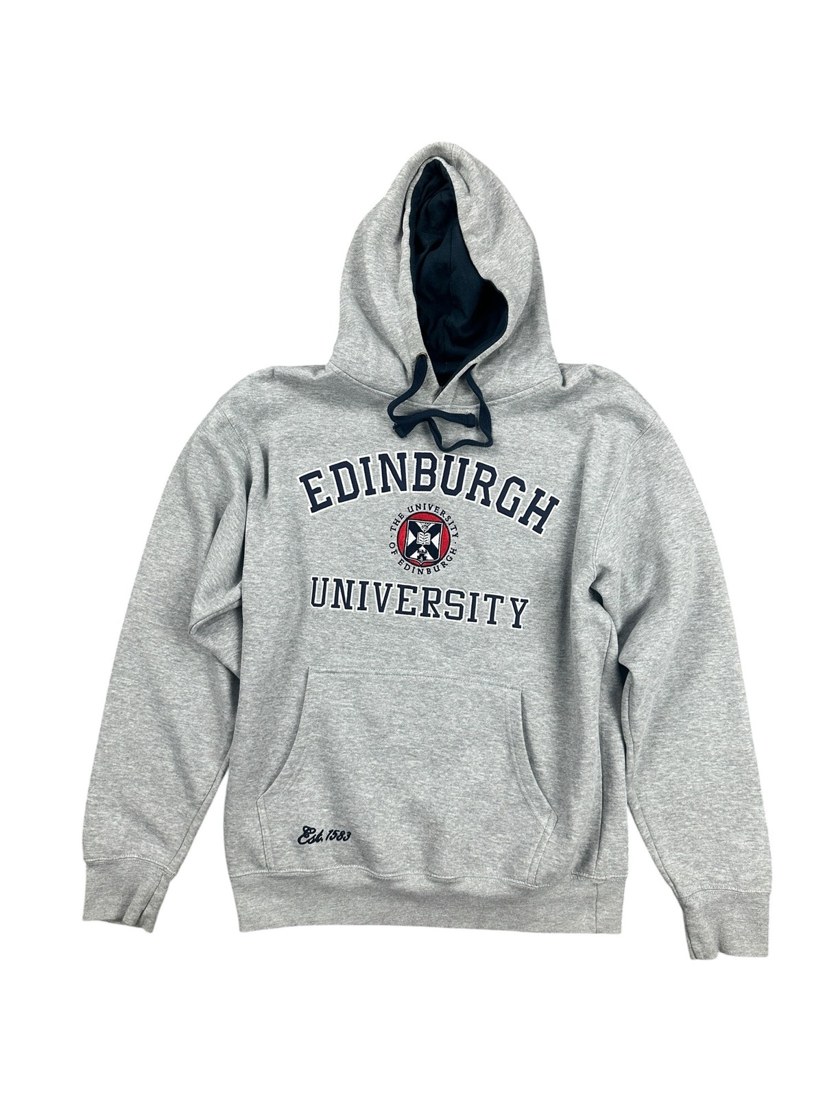 Advanced Apparel University Of Edinburgh Official Pullover Hoodie Gray Size Xl